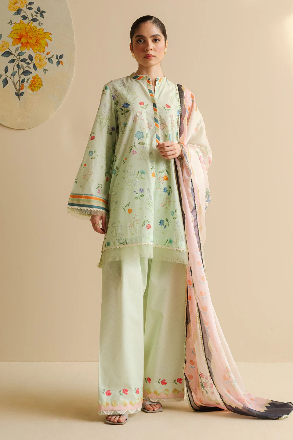 2 Piece Premium Kameez & Dupatta Summer Lawn Vol-3228