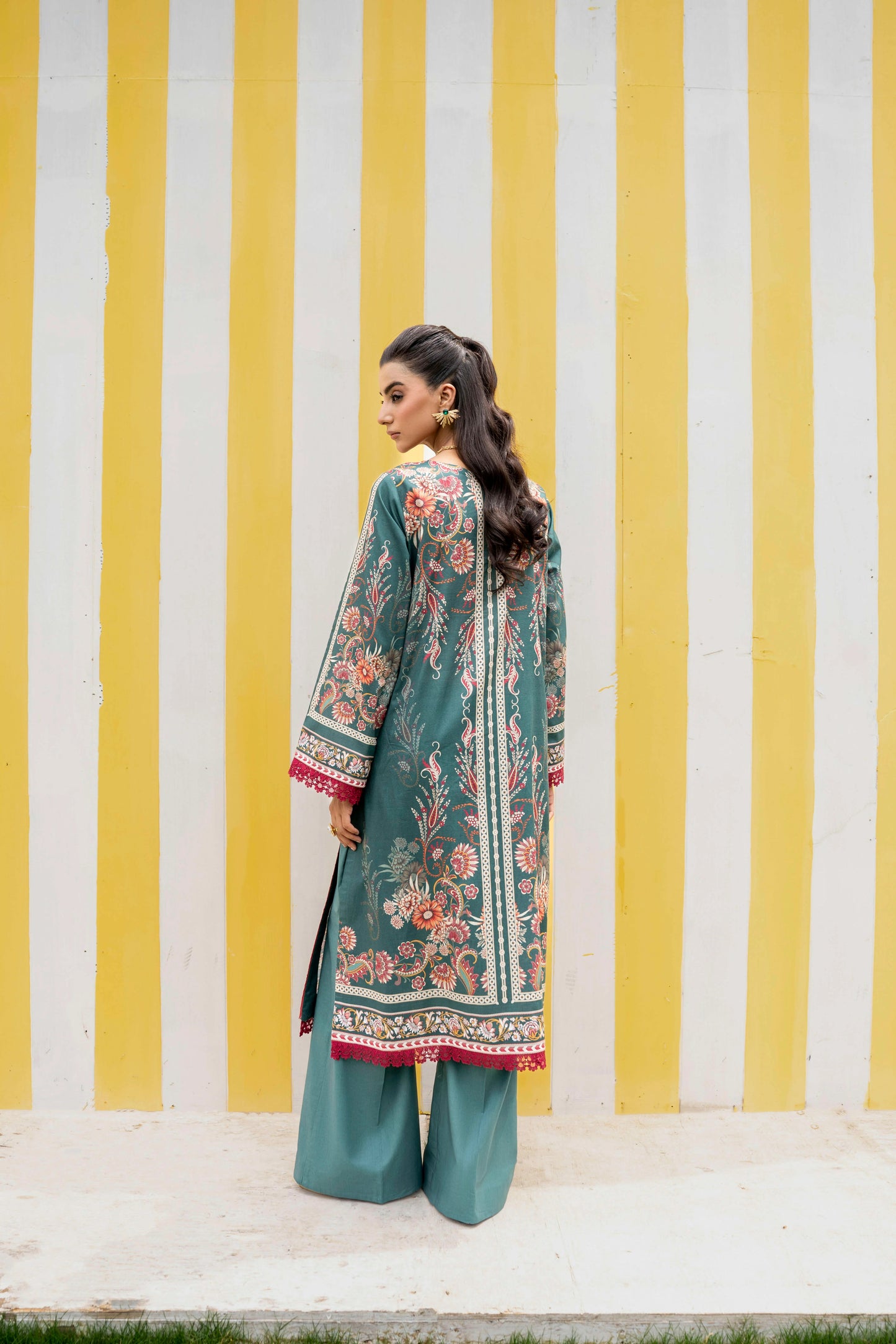 Firdous - Printed - Lawn - 3pc - D914