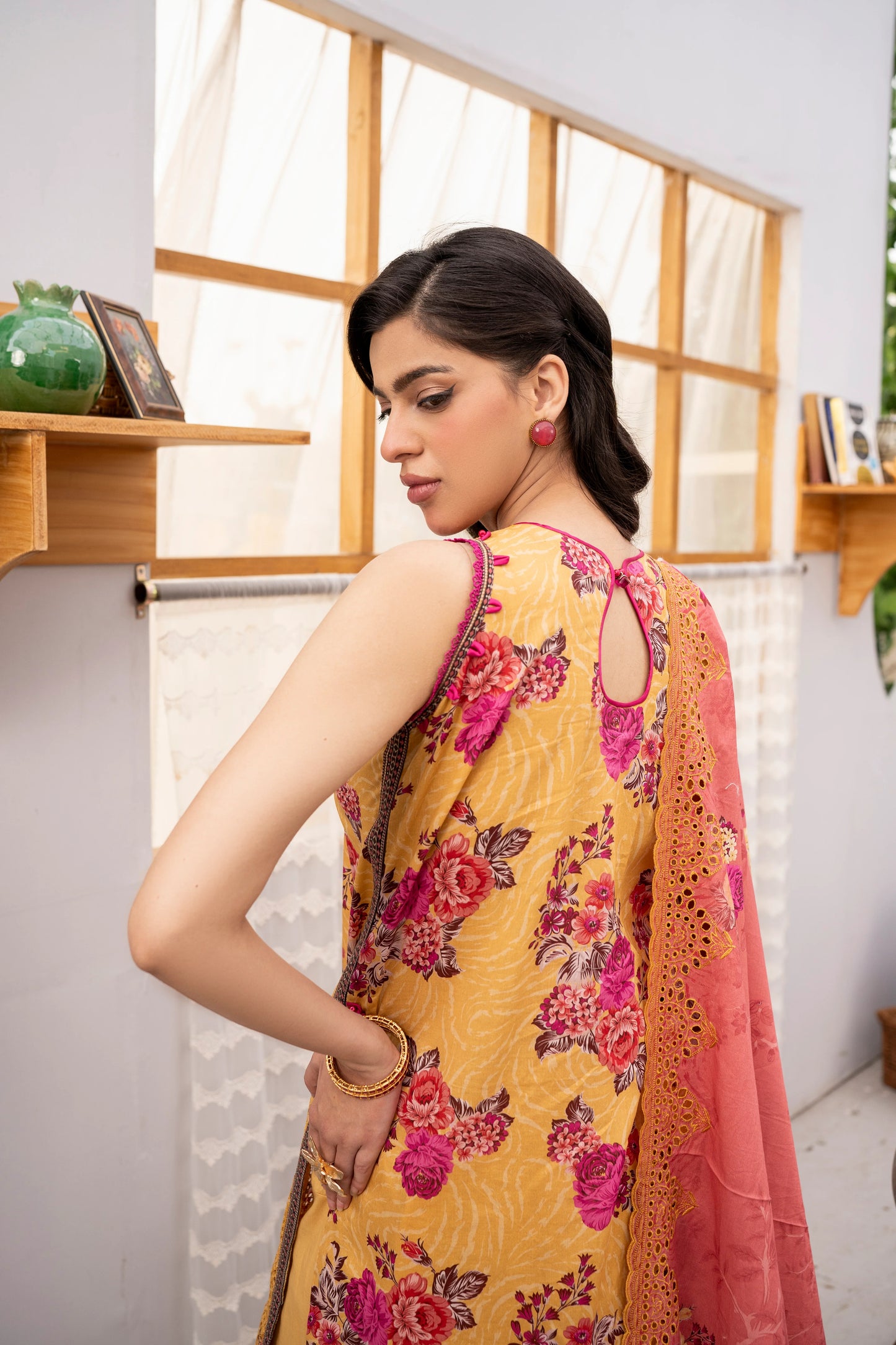 Firdous - Embroidered - Printed - Lawn - 3pc - D777