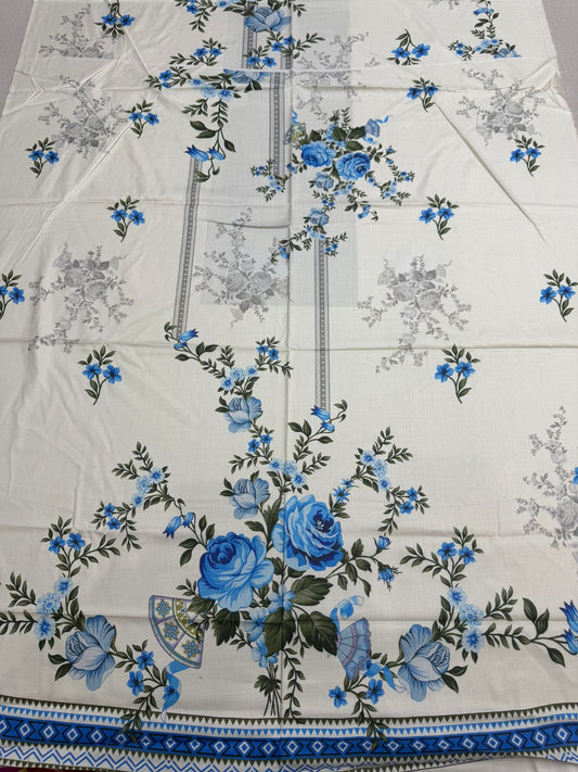 2Pc Linen Kameez & Dupatta Suit - 0081