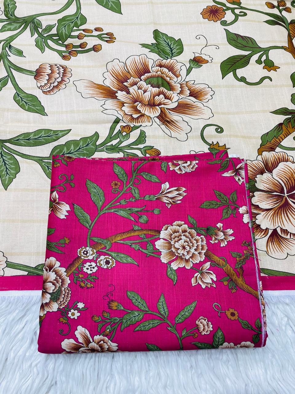 3Pc Slub Khaddar Allover Suit - 0102