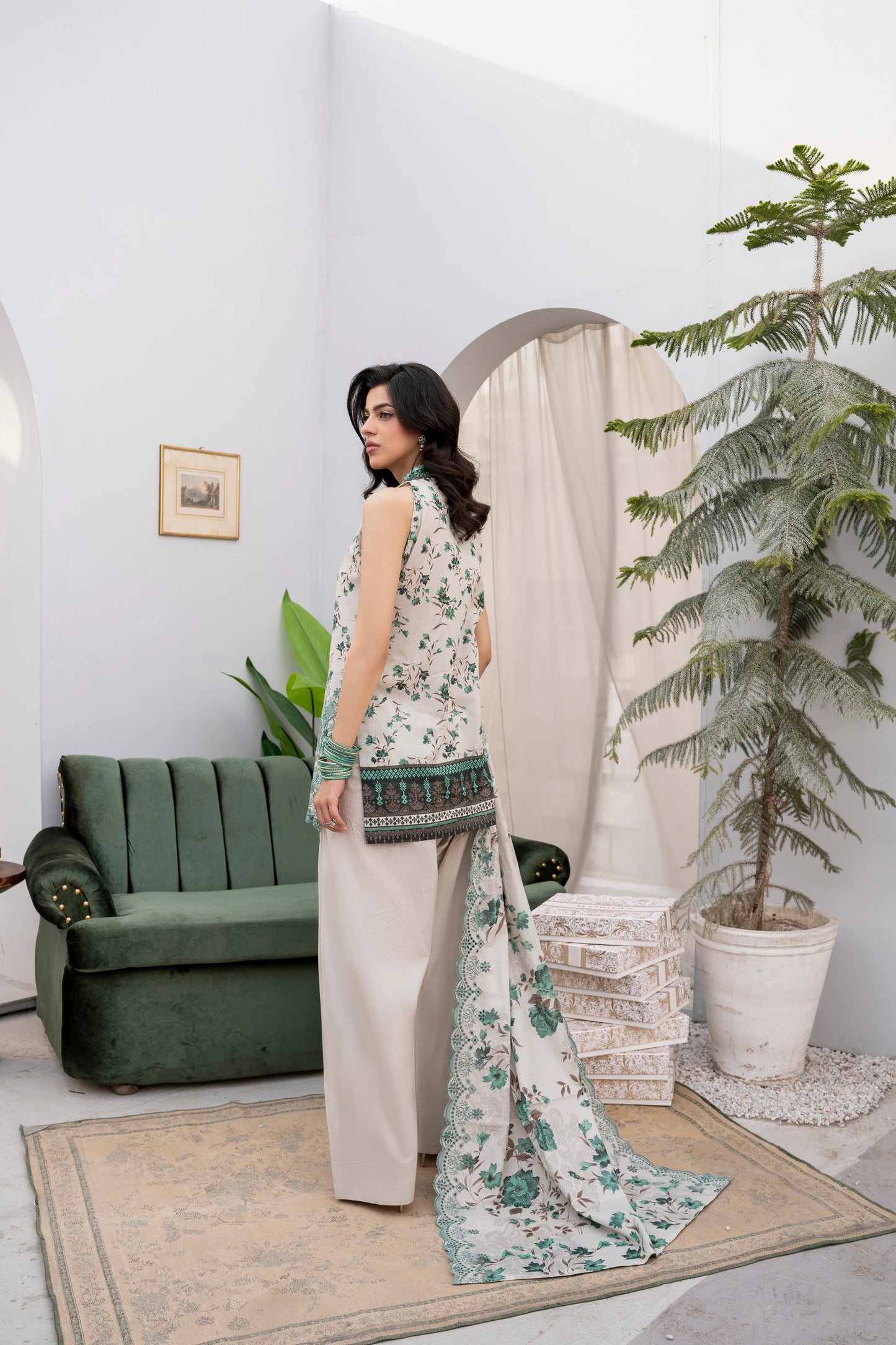 Firdous - Printed - Lawn - 3pc - D778