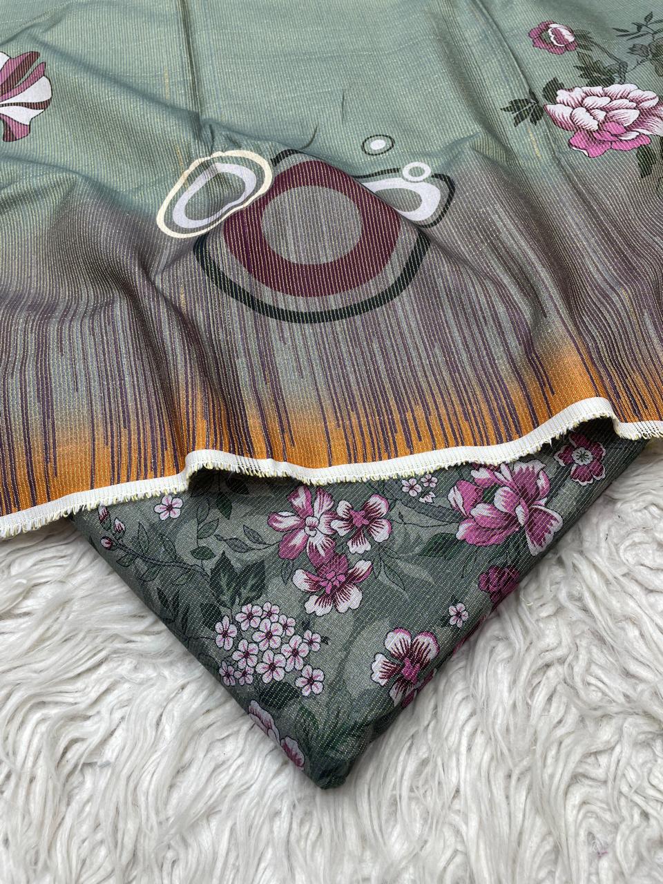 3Pc Chamki Khaddar Unstitched Suit Vol-0132