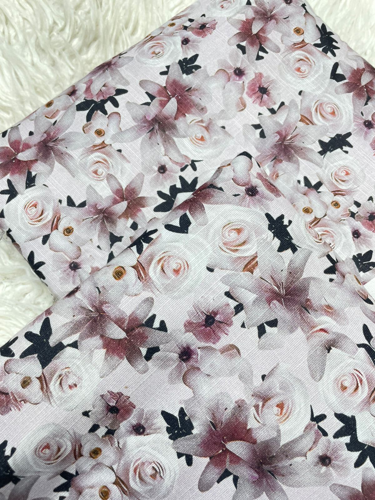2Pc Slub Khaddar Allover Suit - 0098