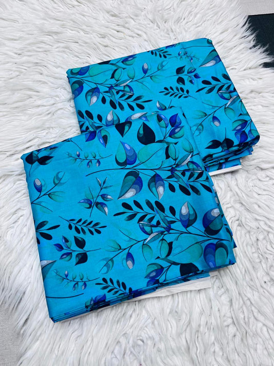 2Pc Linen Allover Unstitched Suit - 409