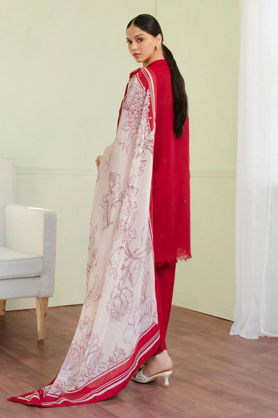 3Piece Unstitched Embroidered Ricamo