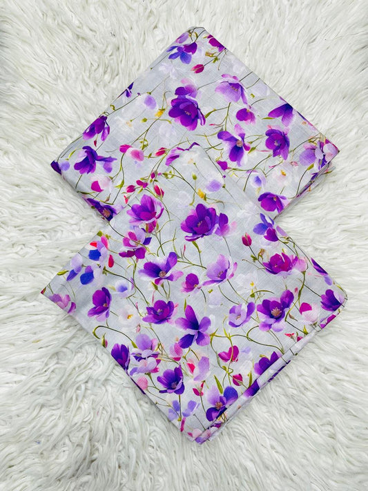 2Pc Slub Khaddar Allover Suit - 0098