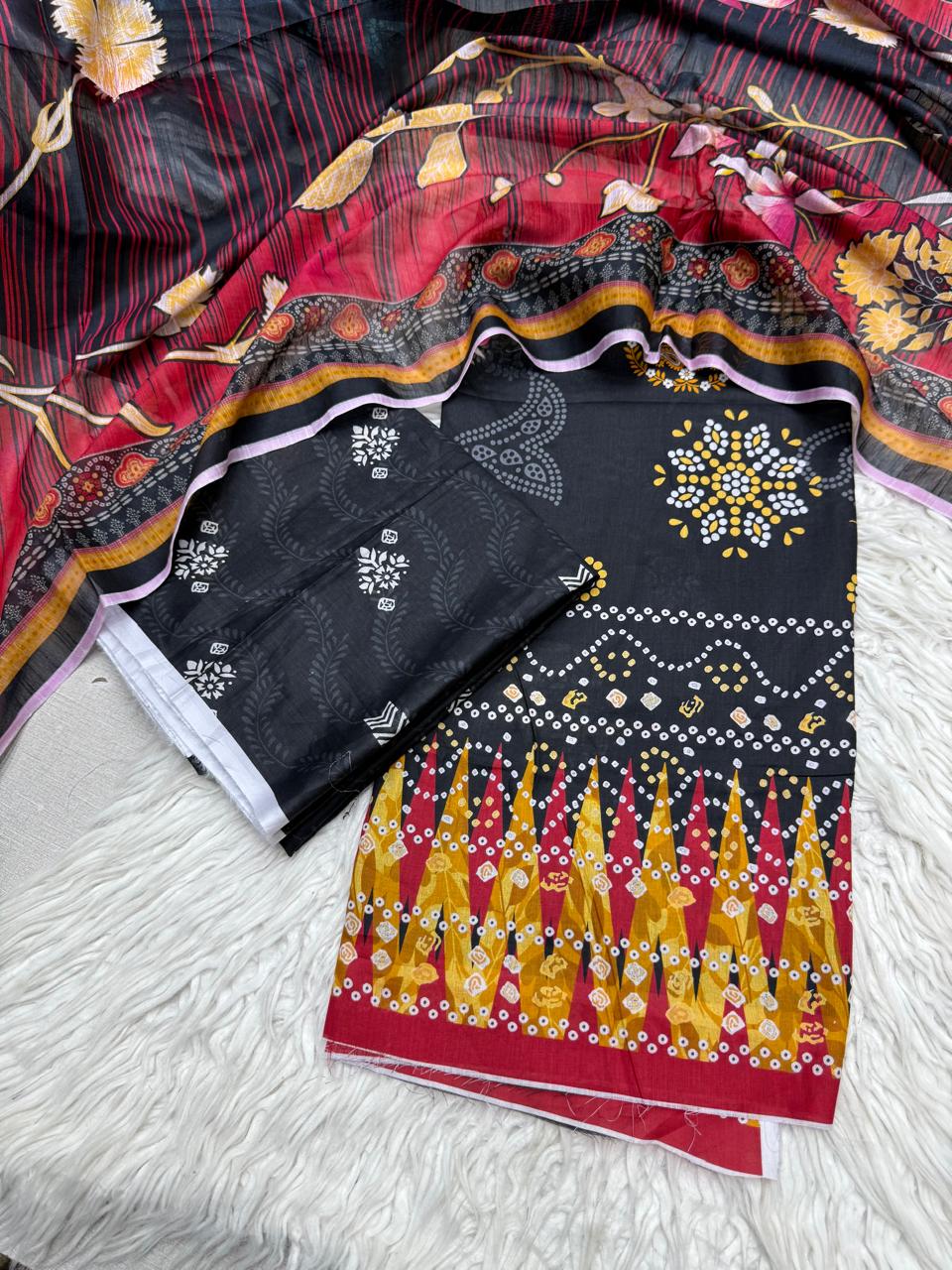 2Pc Al Karam Lawn Kameez & Dupatta - #36787