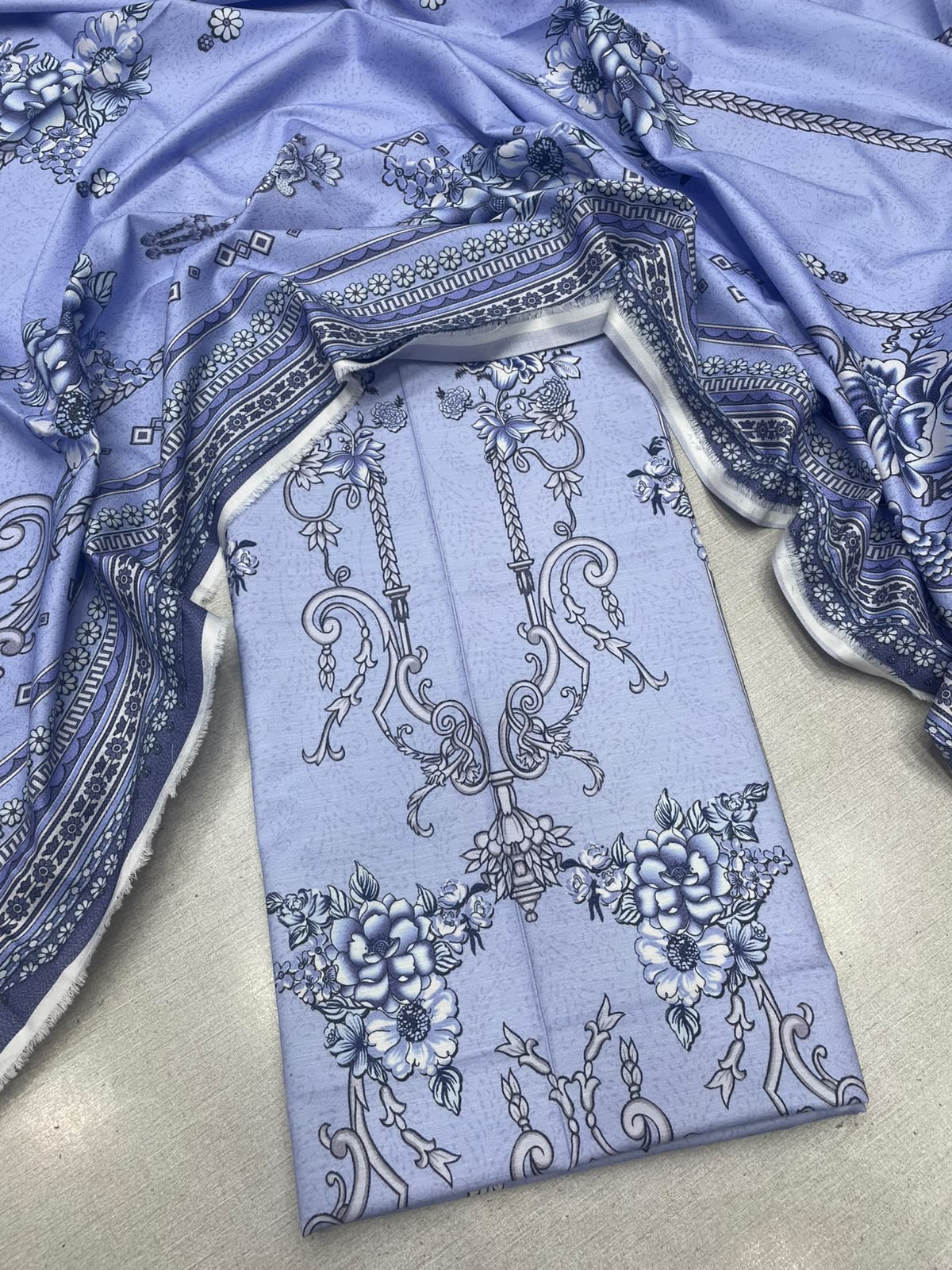 2Pc Dhanak Kameez & Dupatta Unstitched 73