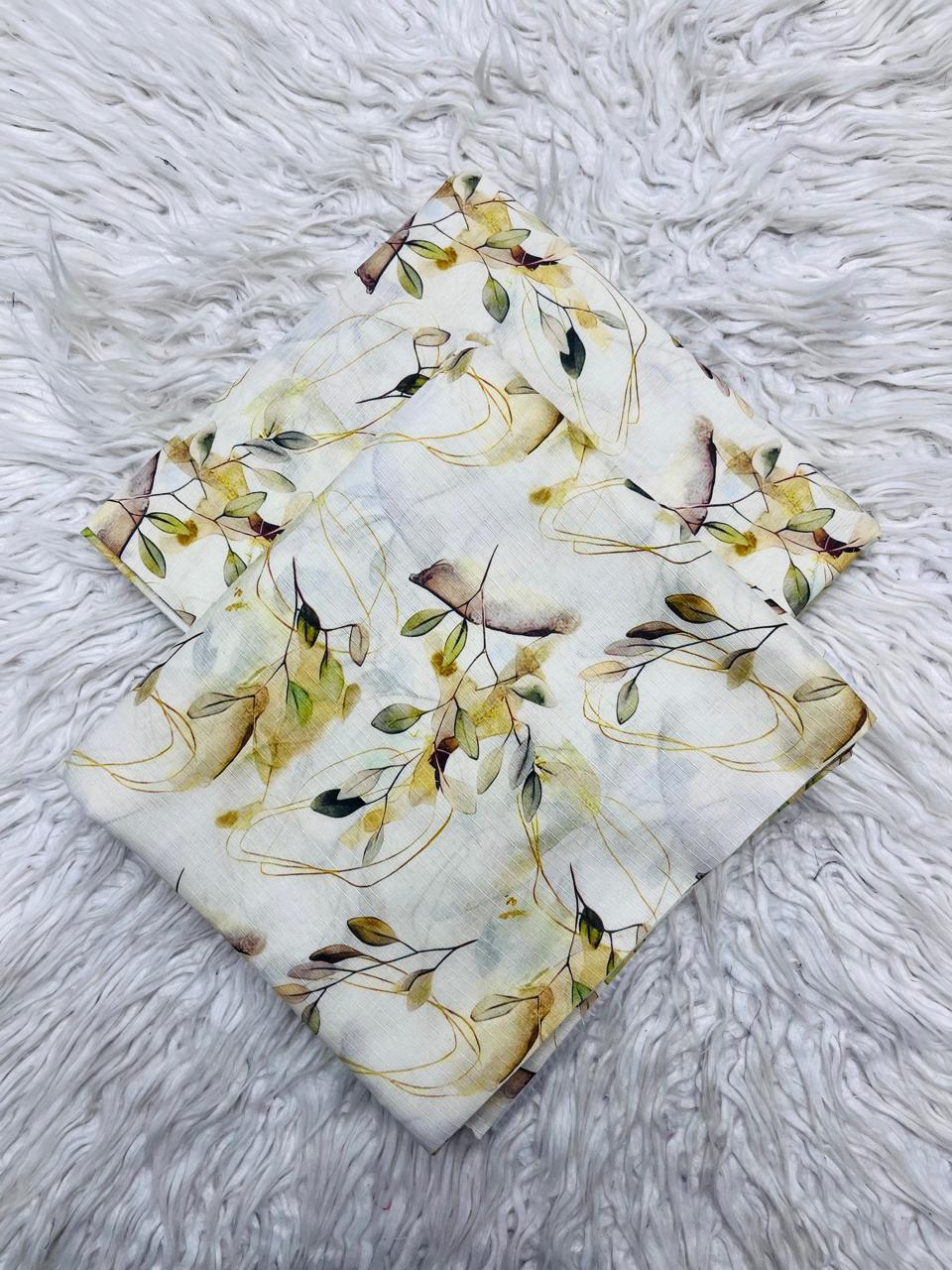 2Pc Sapphire Lawn Bana Dora Allover Unstitched Suit Vol-02