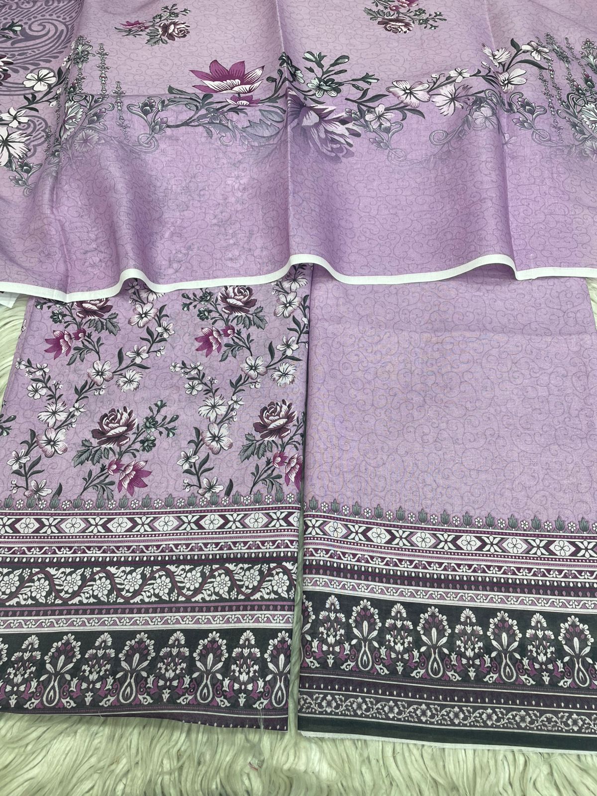 2Pc Civic Lawn Kameez & Dupatta Vol-3126