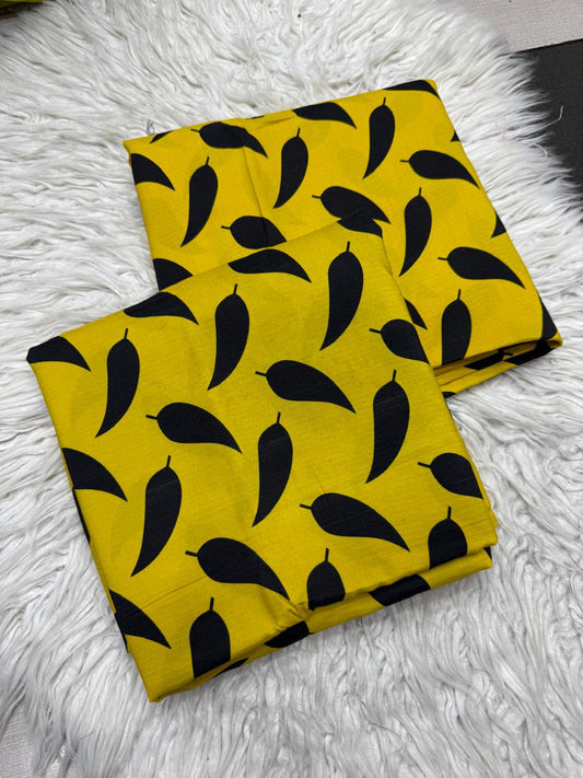 2Pc Bana Doria Linen Unstitched Suit - #42058