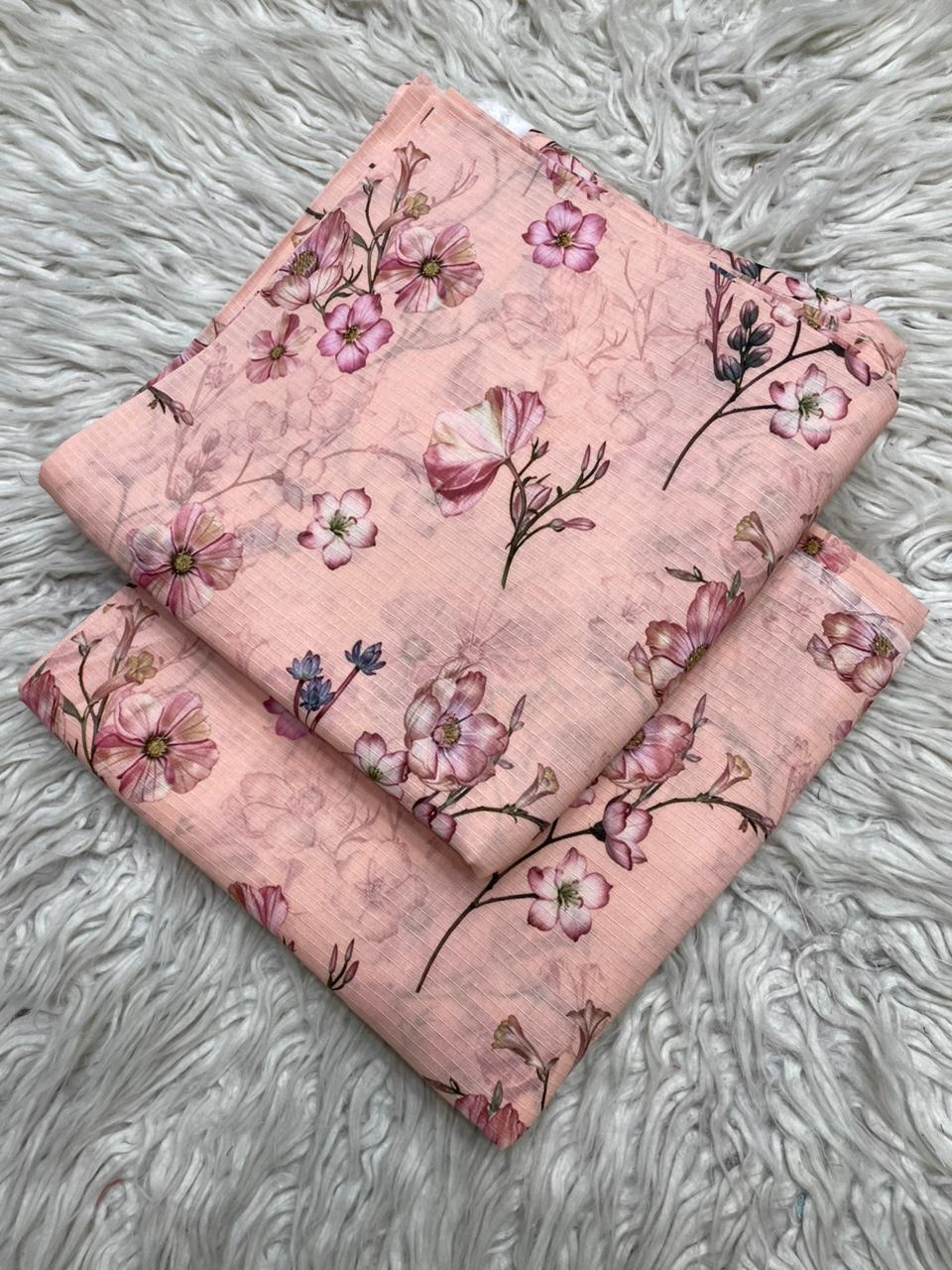 2Pc Lawn Bana Dora Suit Vol-23