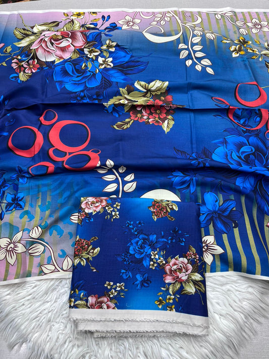 3Pc BanaDora Linen Allover Suit - 404