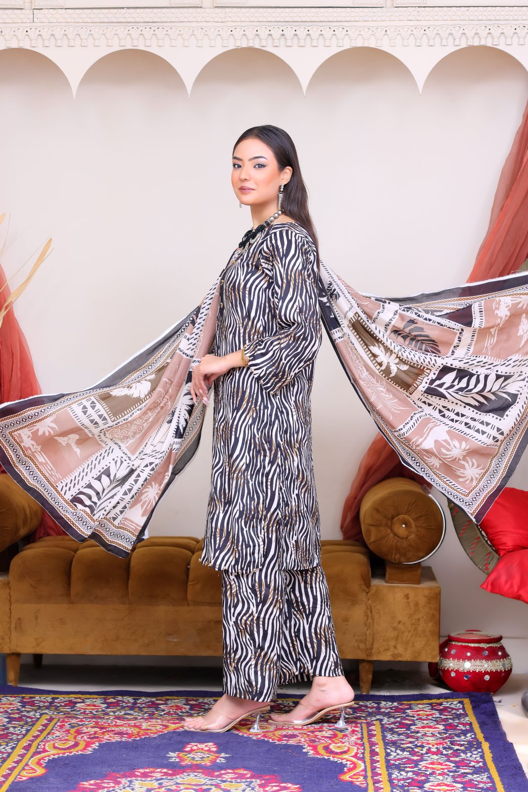3Pc Supima Lawn Suit - #41051