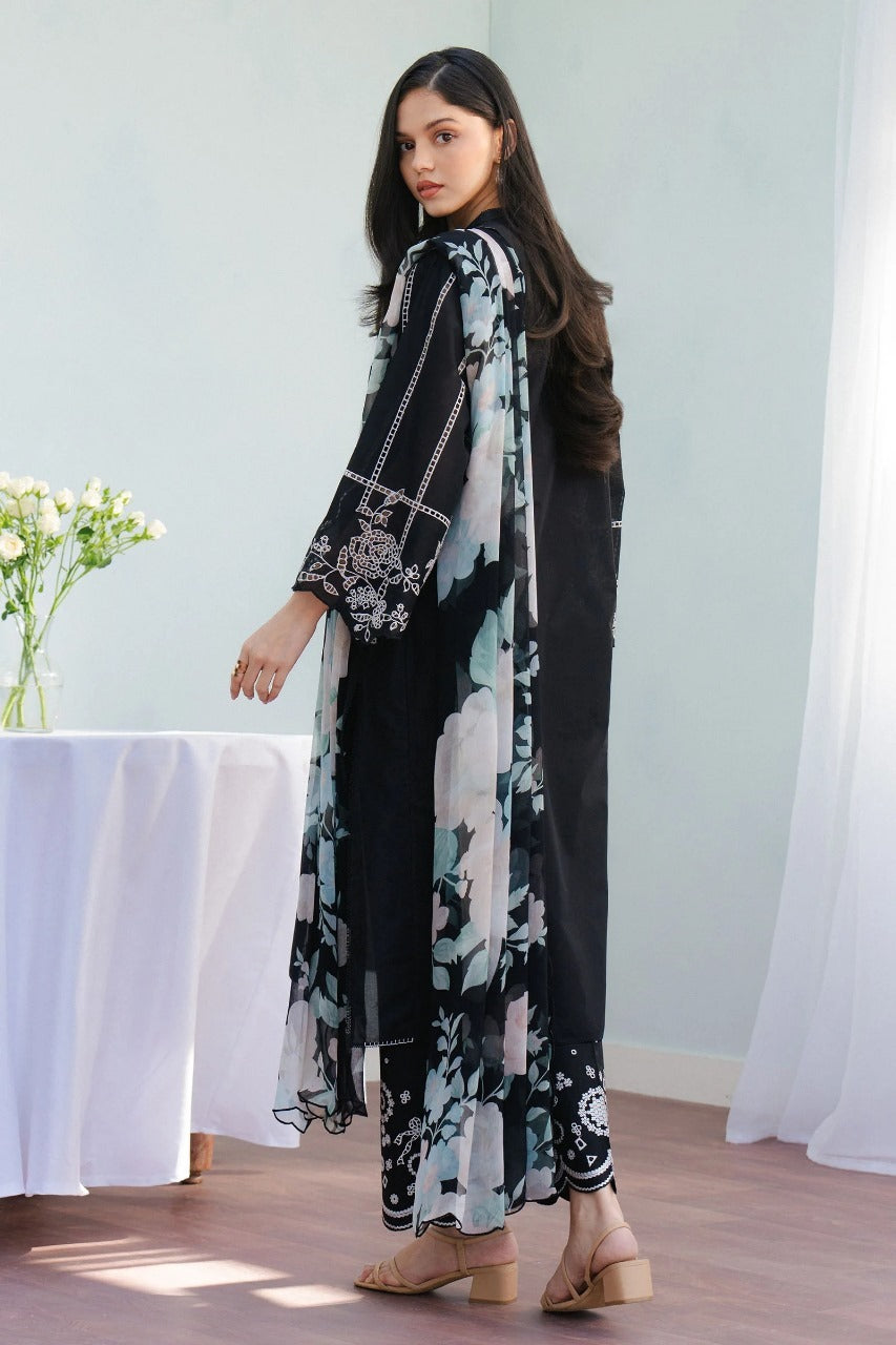 Ricamo 3 Piece Lawn Suit - Freya