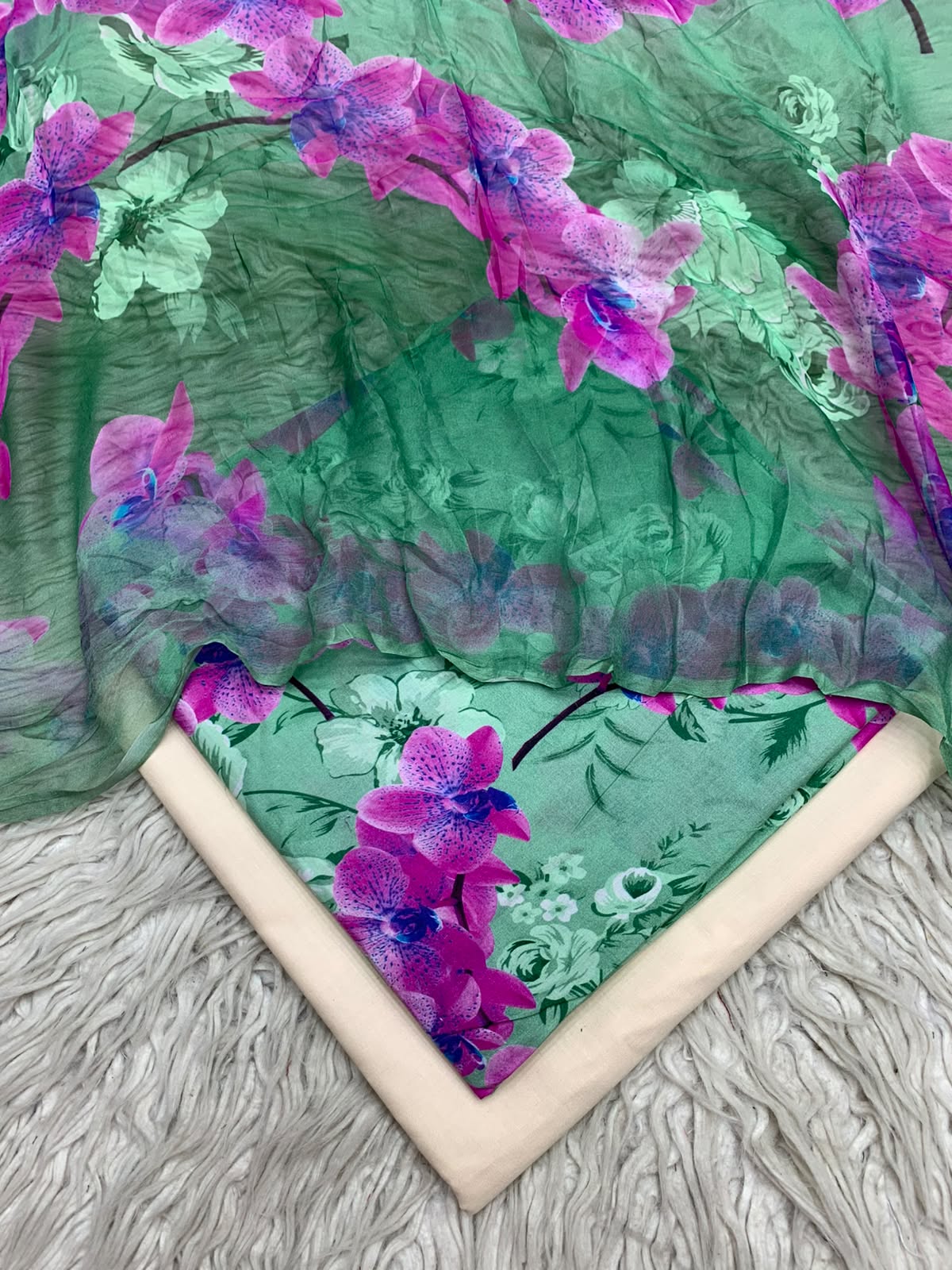 90x88 3Pc Premium Lawn Suit Vol-0020