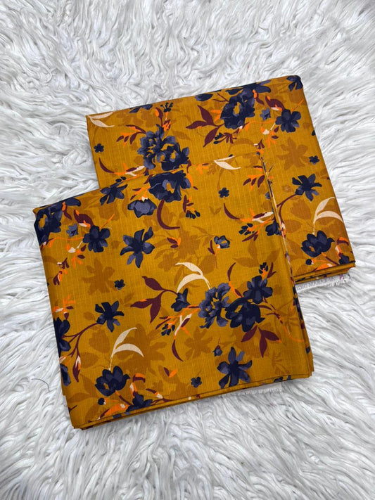 2Pc BanaDora Linen Allover Suit - 403