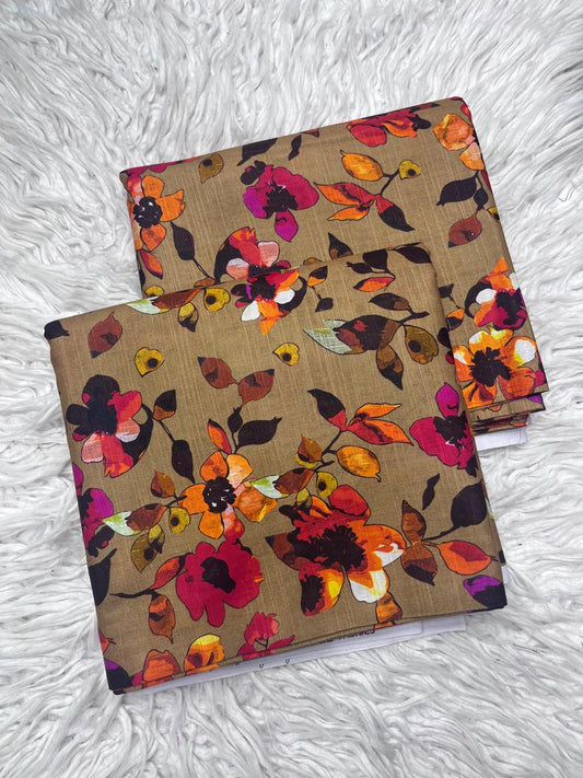 2Pc Slub Khaddar Allover Suit - 6173