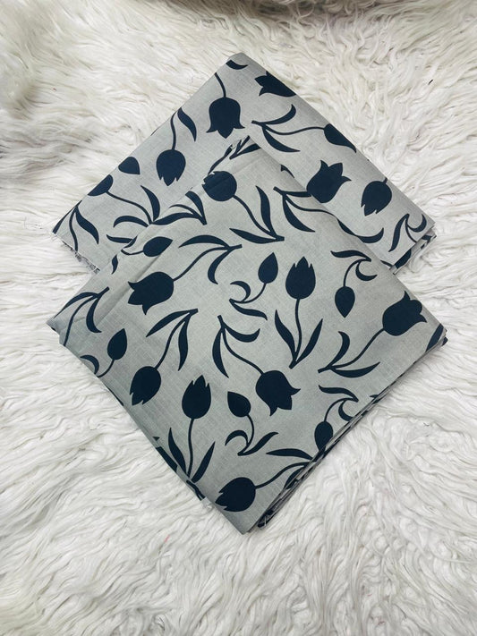 2 PC BANA DORA LINEN UNSTITCHED SUIT VOL-407