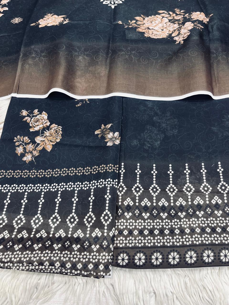 2Pc Civic Lawn Kameez & Dupatta Vol-3193