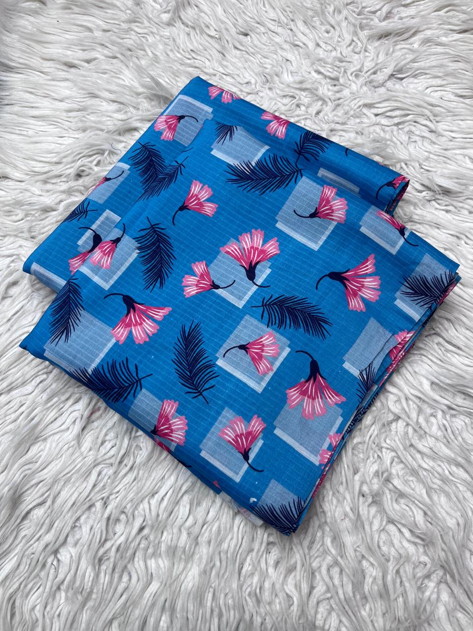 2Pc Bana Dora Linen Allover Suit Vol-3171