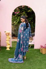 FIRDOUS 90X88 Printed Lawn 3 PC UNSTITCHED SUIT D-917