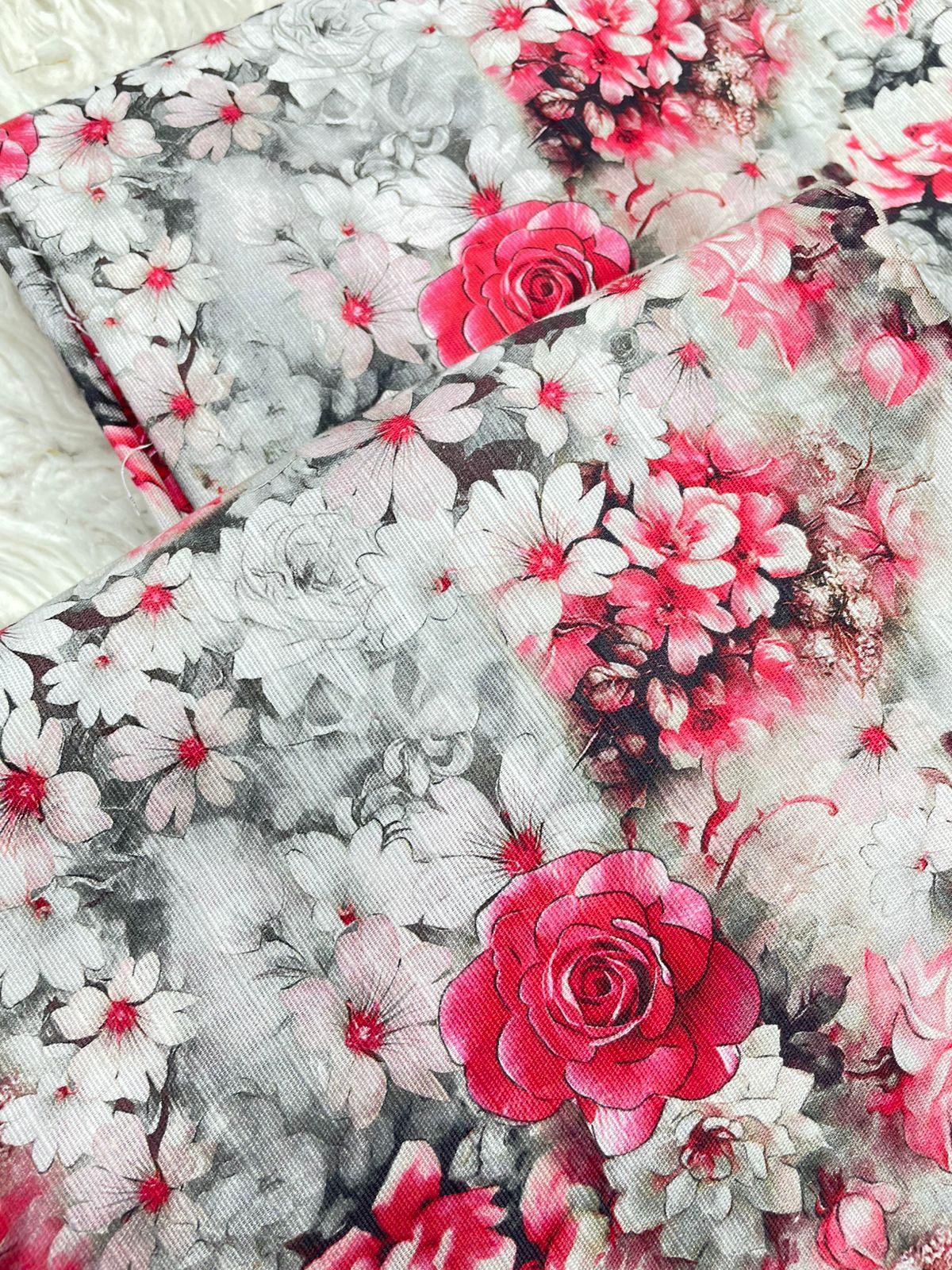 2Pc Slub Khaddar Allover Suit - 0098