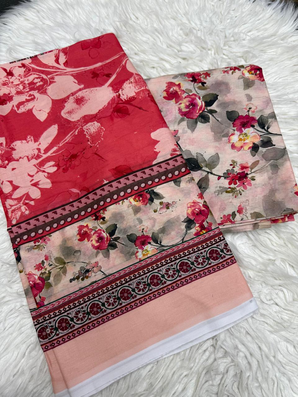 3Pc Lawn Unstitched Suit - #702