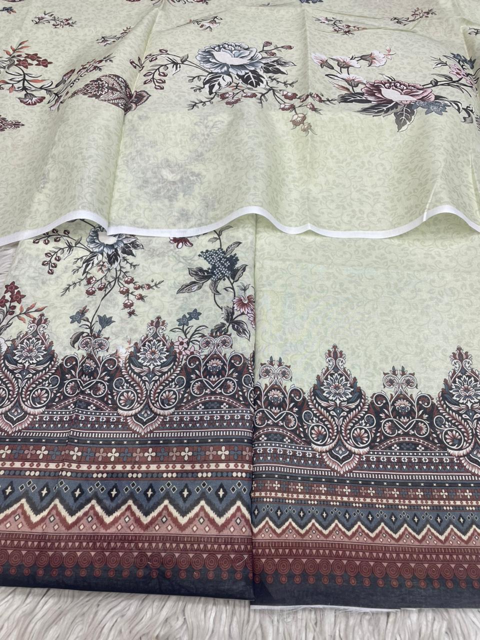 2Pc Civic Lawn Kameez & Dupatta Vol-3126