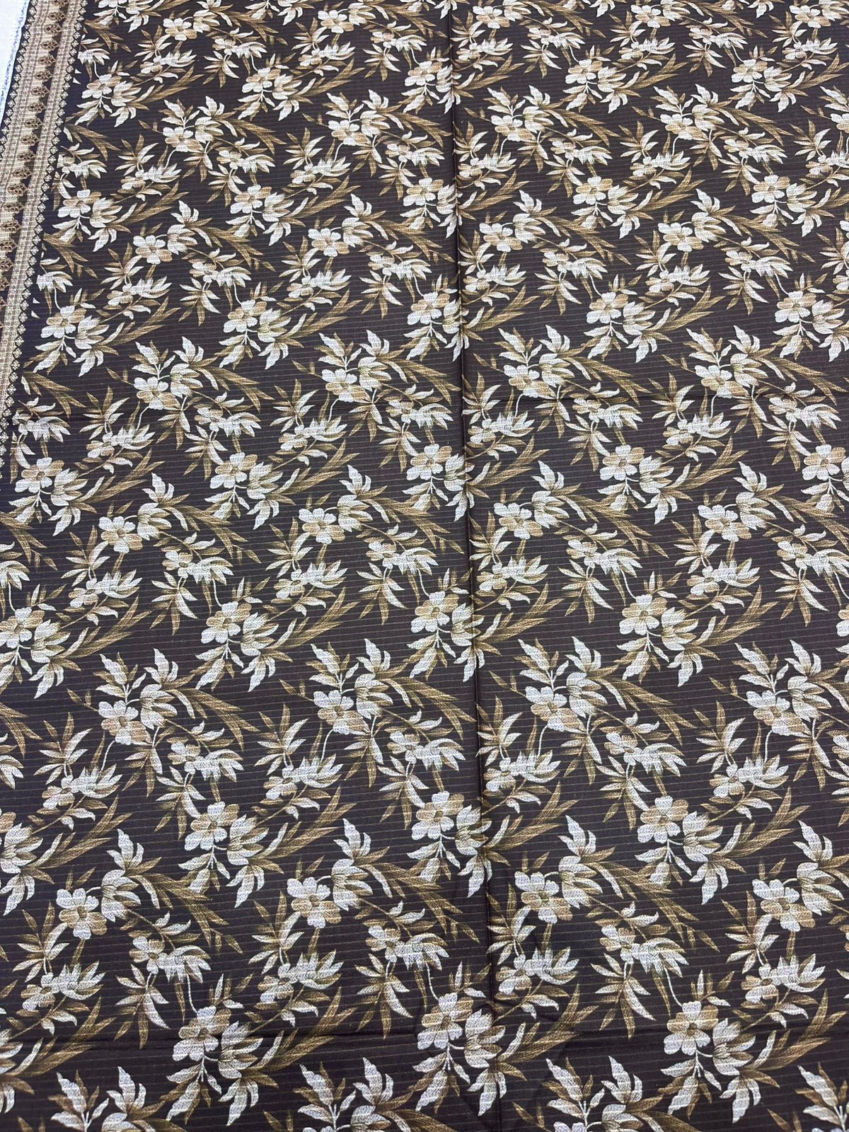 3Pc BanaDora Dhanak Unstitched Suit - 0088