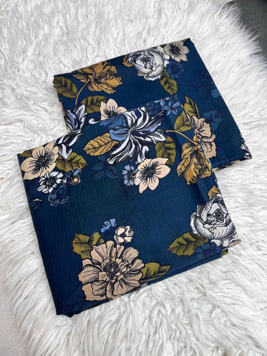 2Pc BanaDoria Linen Allover Suit - 377