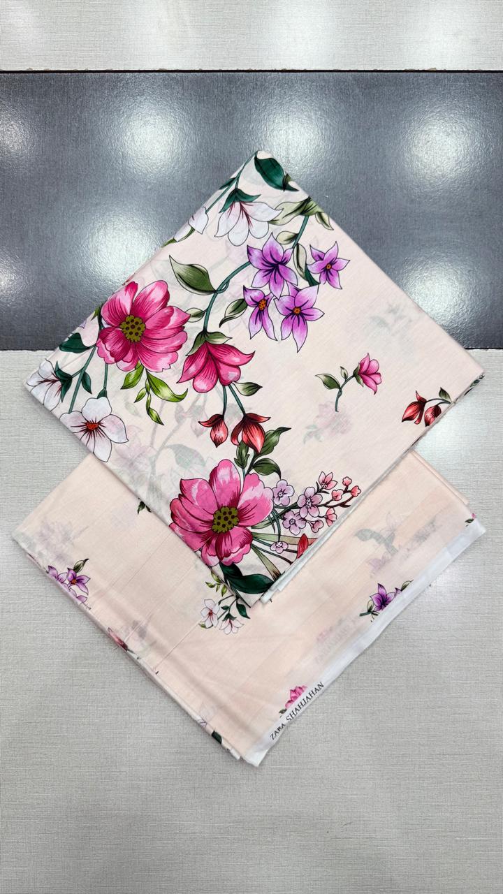 2Pc Supima Lawn Unstitched Suit