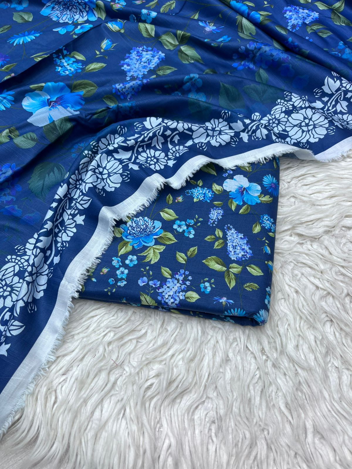 3Pc Slub Khaddar Allover Suit - 0076