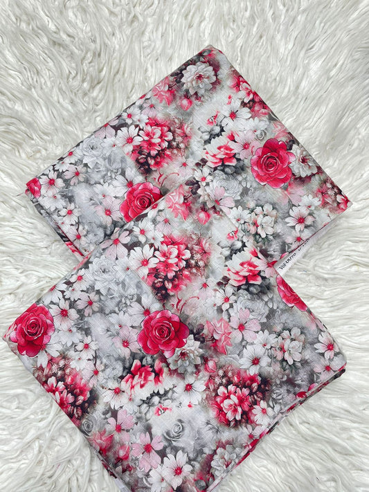 2Pc Slub Khaddar Allover Suit - 0098