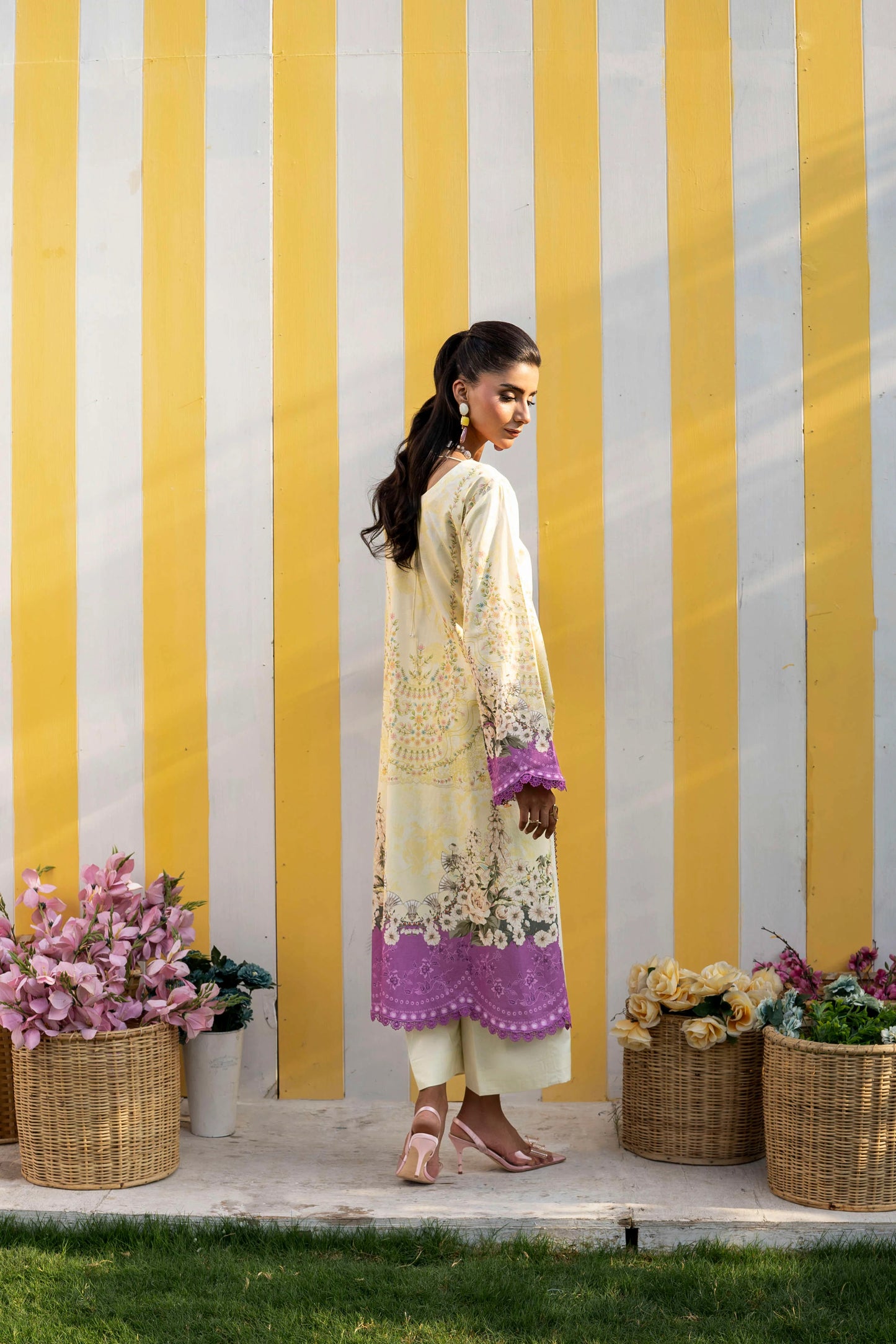 Firdous - Printed - Lawn - 3pc - D915
