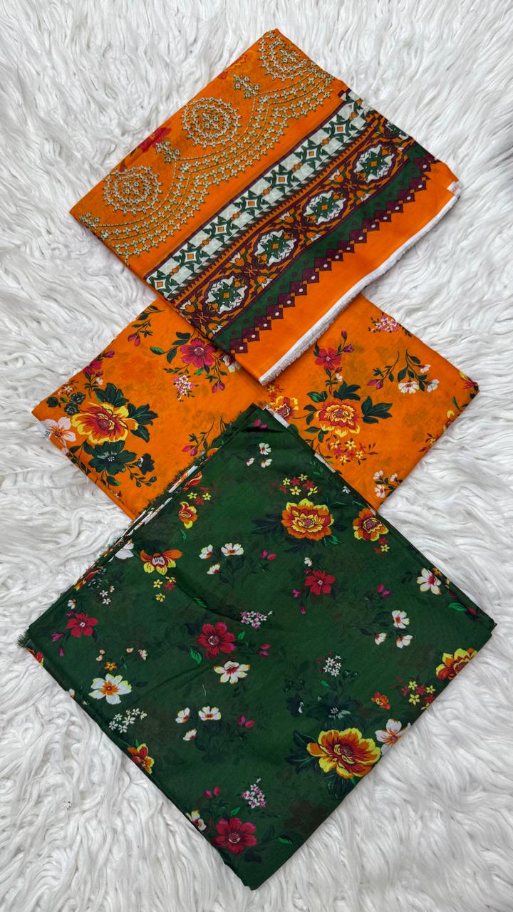 3Pc Supima Lawn Suit - #41049