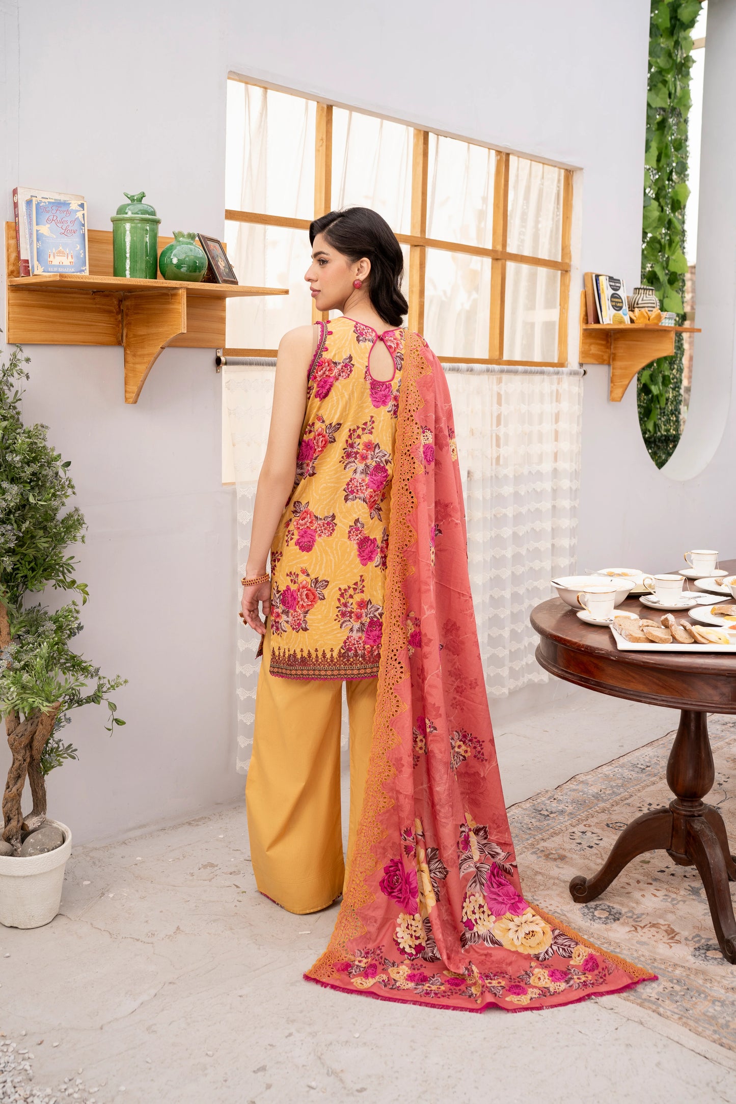 Firdous - Embroidered - Printed - Lawn - 3pc - D777
