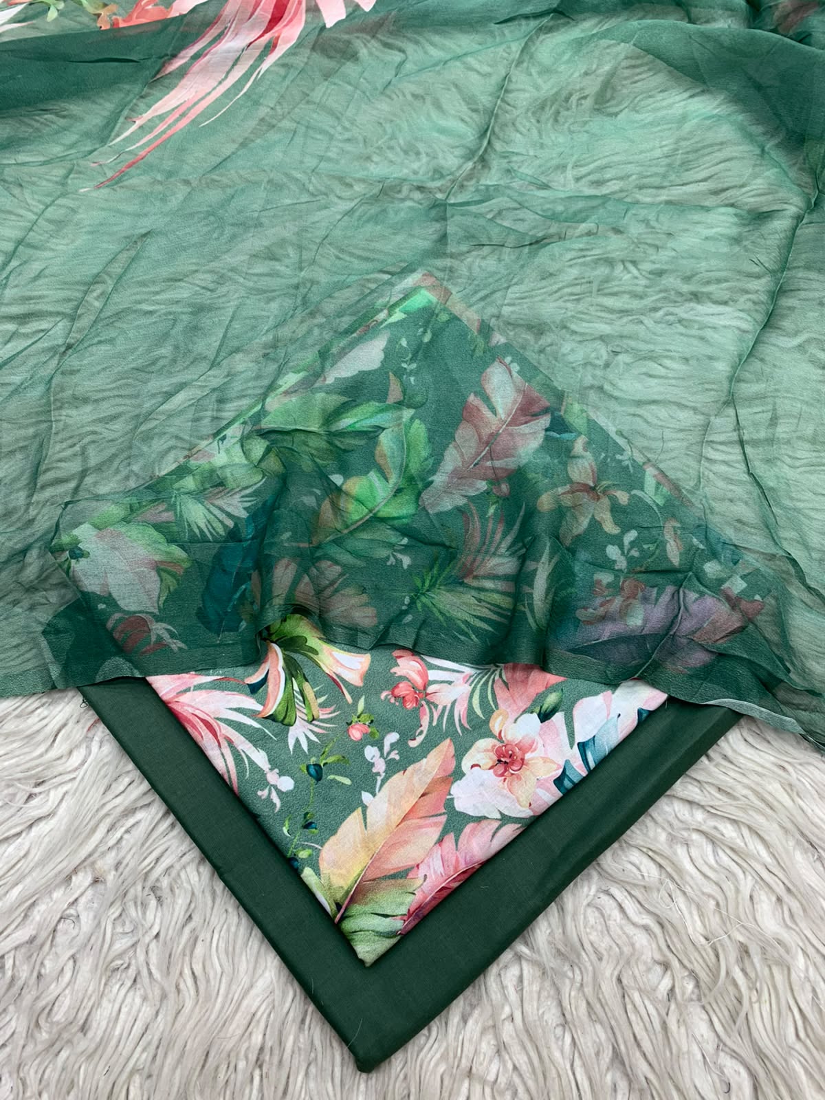 90x88 3Pc Premium Lawn Suit Vol-0020