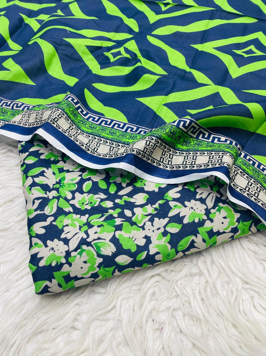 3 PC Slub Khaddar Allover Unstitched Suit Vol-0097