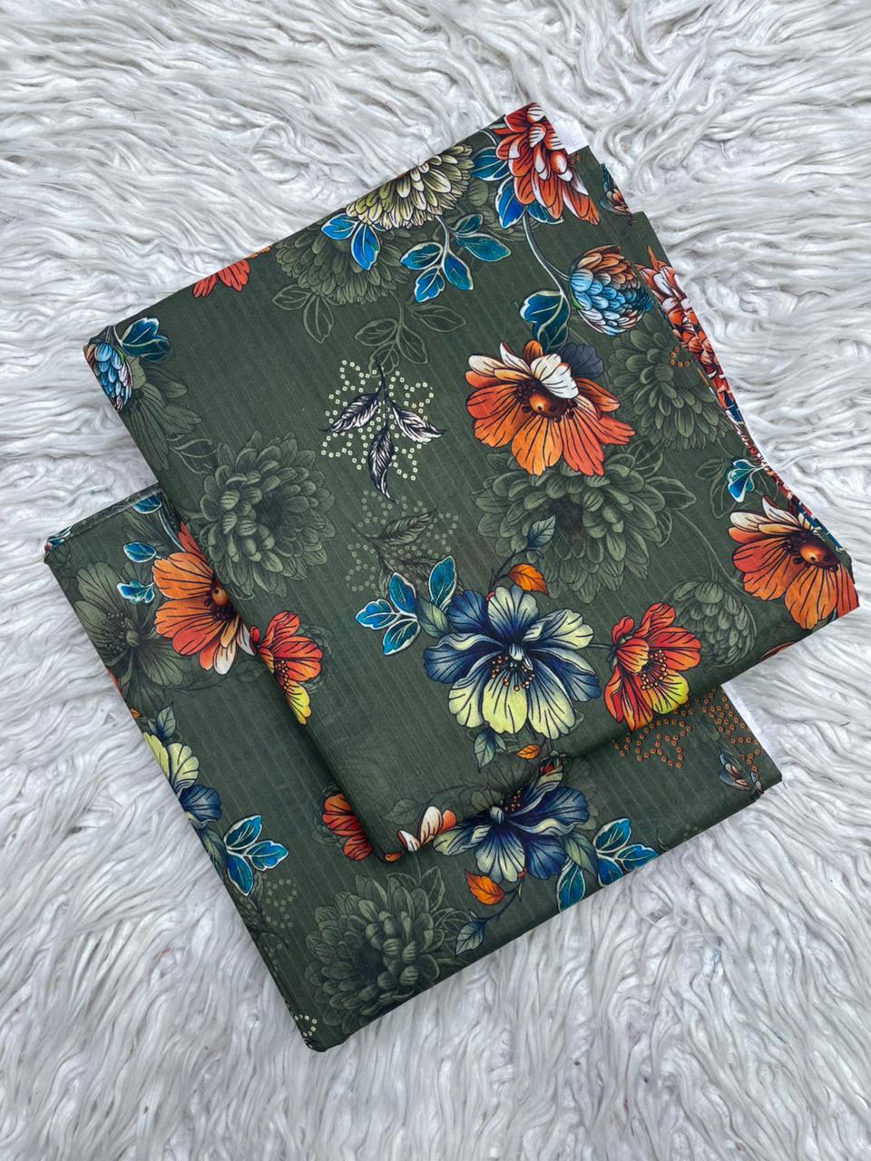 2Pc Lawn Bana Dora Digital Printed Suit Vol-21C