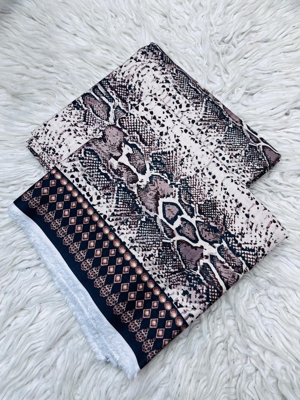 2Pc Maria.B Slub Khaddar Suit Vol-3188