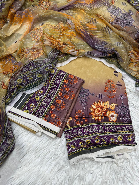 2Pc Al Karam Kameez & Dupatta - 87