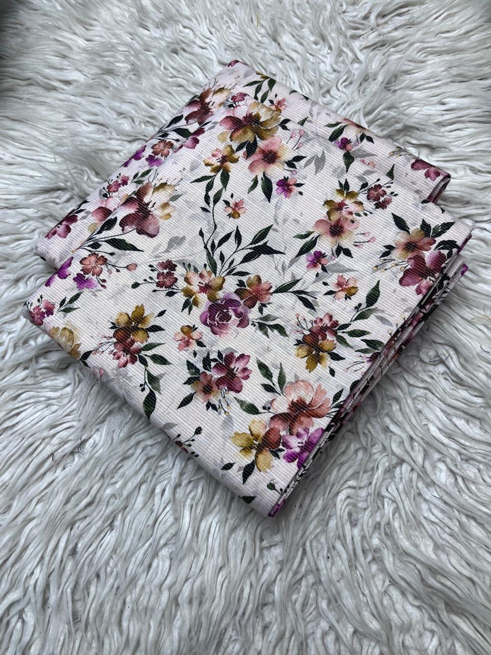 2Pc Chamki Khaddar Unstitched Suit Vol-0136