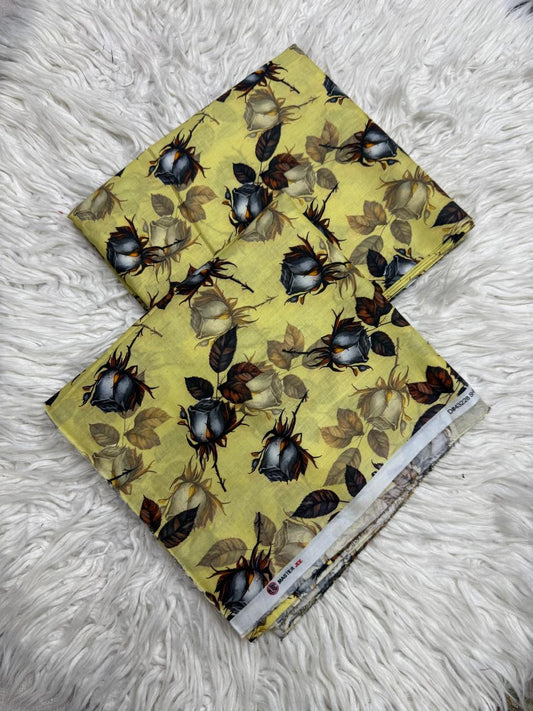 2Pc Slub Linen Allover Suit - #43228