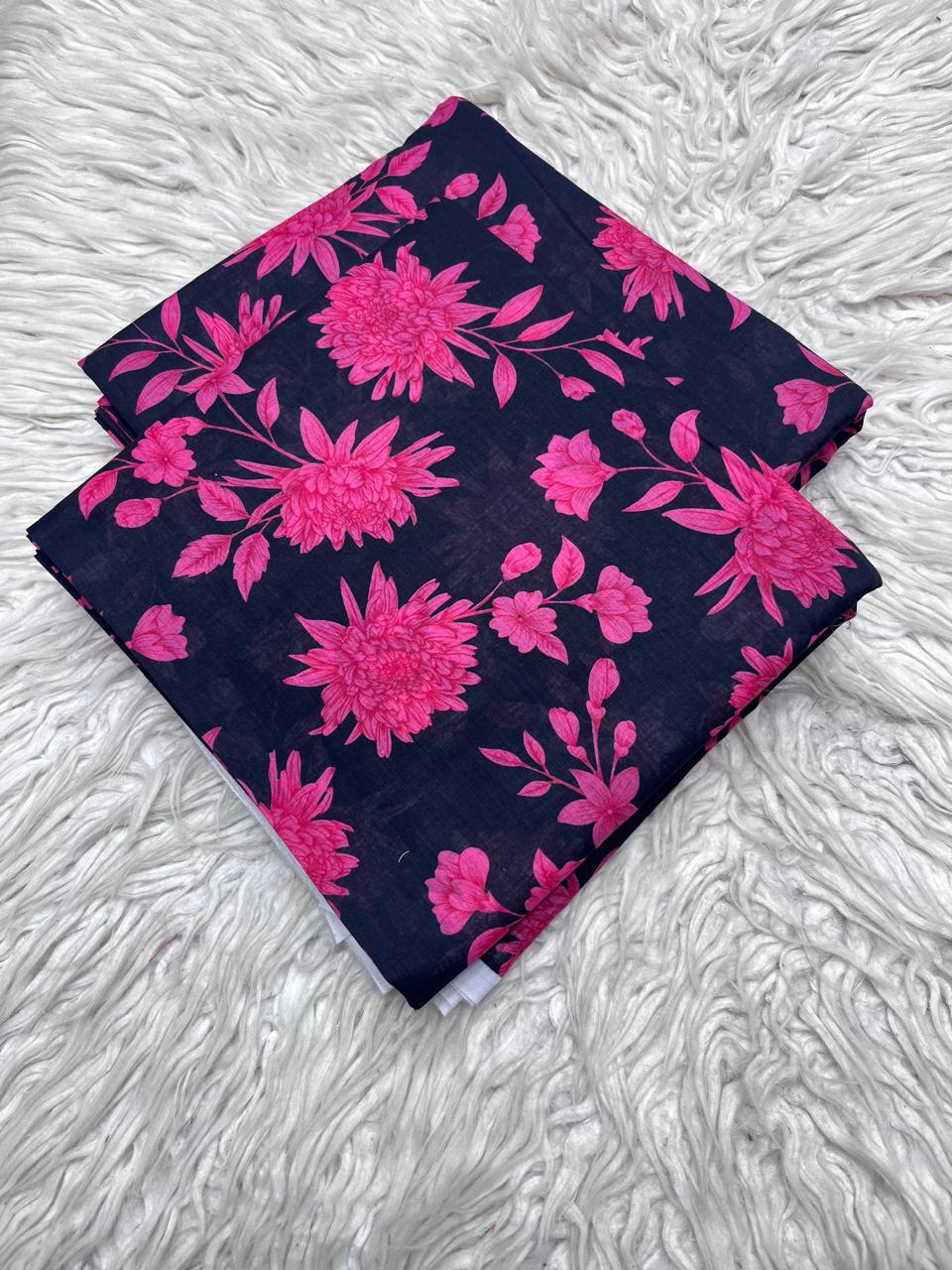 2PC Lawn Allover Digital Printed Unstitched Suit Vol-457