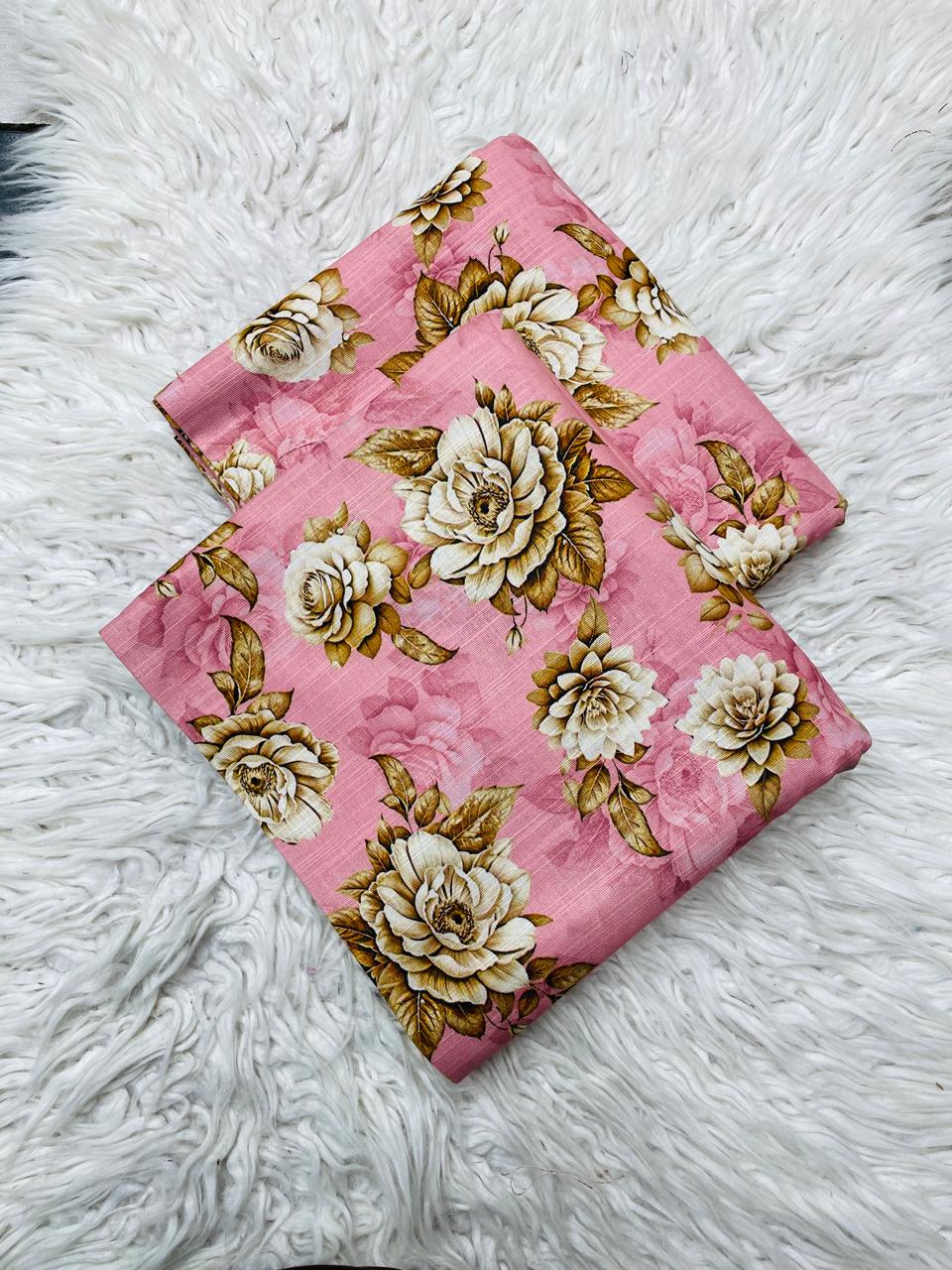 2 PC Slub Khaddar Allover Unstitched Suit Vol-0120