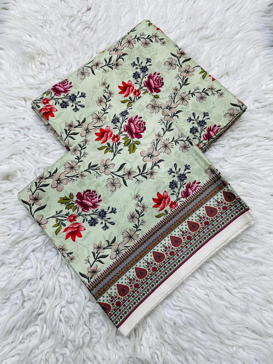 2Pc Linen Allover Unstitched Suit -0099