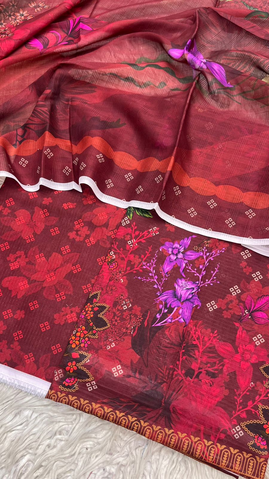 2Pc Lawn Bana Dora Kameez & Duppata Vol-3207