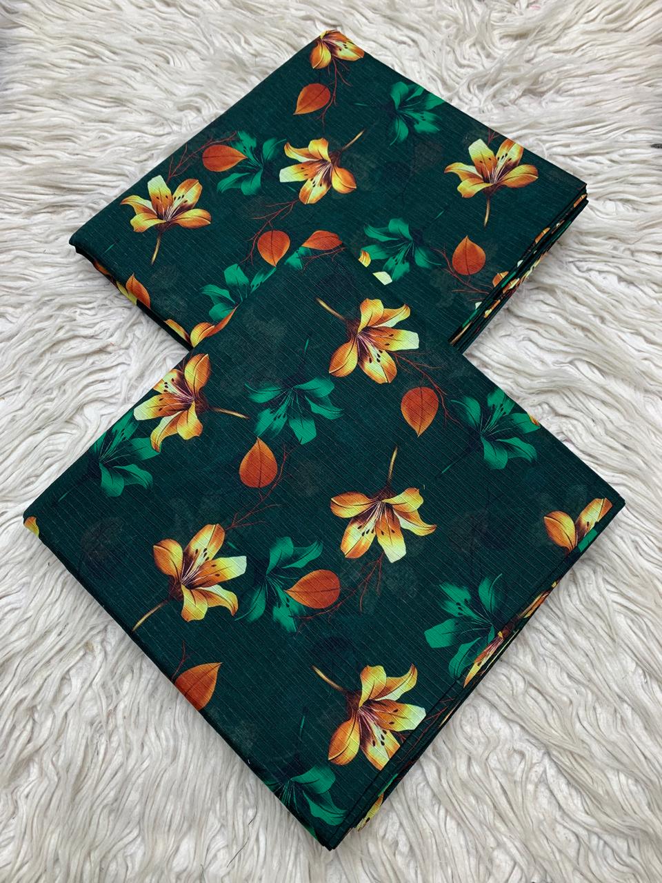 2Pc Sapphire Lawn Bana Dora Unstitched Suit Vol-479